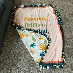 Custom handmade fleece blanket